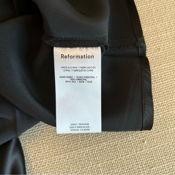 Reformation Layla Silk Midi Skirt - Black - Picture 8 of 11